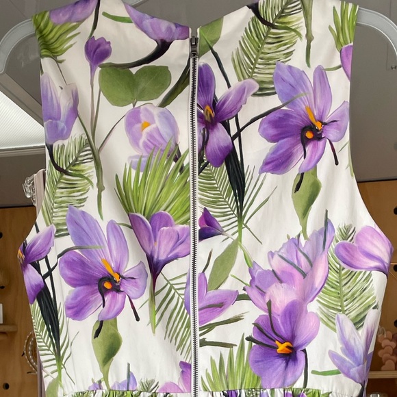 Alice + Olivia Palm Cream Dress 10 - Picture 5 of 9